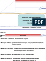 Batteries Electrochimiques