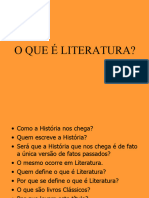 O Que É Literatura