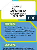 Disposal and Appraisal of Government Property