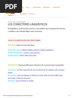 Los Conectores Lingüísticos