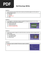 Ball Bearings MCQs