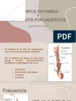 Cuerpos Extraños y Esofagitis Por Cáusticos