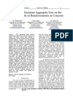 Effect of Maximum Aggregate Size On The Bond Strength of Reinforcements in Concrete