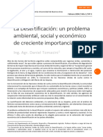 La Desertificacion Un Problema Ambiental Social y Economico de Creciente Importancia