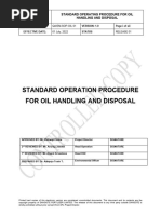 Sop For DFL Oil Handling and Disposal