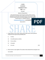 Share Full (Probability) Tests and Solutions (1 - 11)