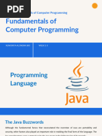 Week2 Intro To Java 2