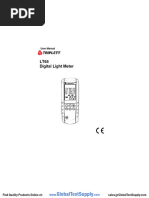 Manual de Especificaciones - Luxómetro LT65