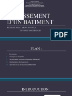 Le Tassement D'un Batiment