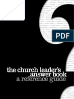 The Church Leader's Answer Book: A Reference Guide