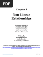 Chapter 8 Booklet - Non-Linear Relationships