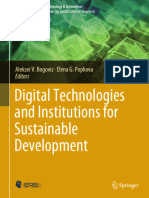 Digital Technologies and Institutions For Sustainable Development