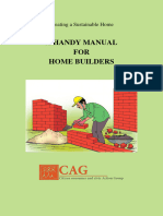 Creating A Sustainable Home - A HANDY MANUAL FOR HOME BUILDERS