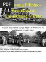 Ugnayang Pilipino-Amerikano at Kasunduang Militar