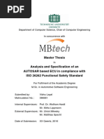 Master Thesis Analysis and Specification of An AUTOSAR Based ECU in Compliance With ISO ... (PDFDrive)