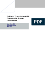 Guide To TransUnion CIBIL Commercial Bureau - Version 3.6