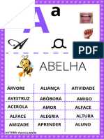 Abelha: Árvore Avestruz Abóbora Acerola Amor Aliança Amigo Atividade