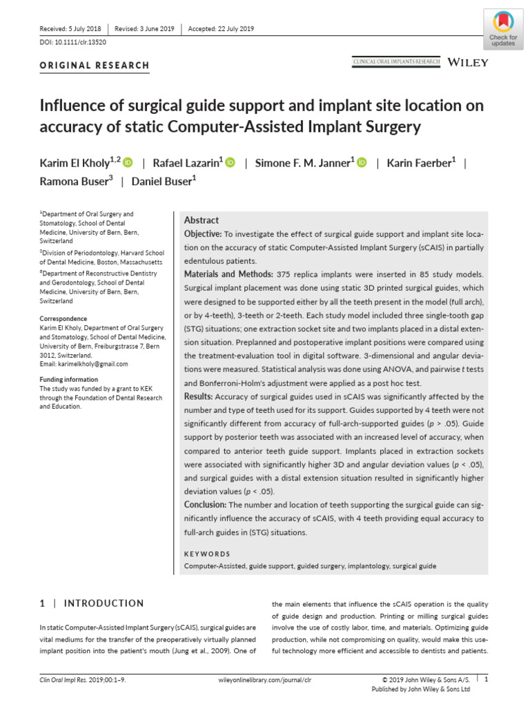 S - 2019 - Influence of surgical guide support and implant site ...