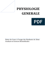 Physiologie Generale