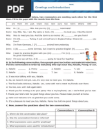 01 Greetings and Introductions Interactive Worksheet 2