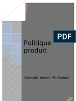 Politique Produit