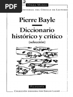 BAYLE, PIERRE - Diccionario Histórico y Crítico (Selección) (OCR) (Por Ganz1912)