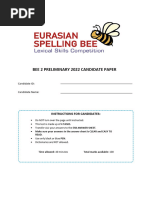 Bee 2PreliminarypaperCandidate2022