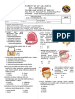 Penilaian Harian IPAS SISTEM PENCERNAAN Kelas V