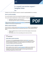 Sts Responding To A Casual Conversion Request Checklist and Template Letter