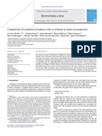 Comparison of Commercial Battery Cells in Relation To Material Properties 2013