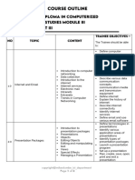 DSS III Course Outline