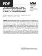 Black Et Al 2024 The Role of Smoking Status in Making Risk Informed Diagnostic Decisions in The Lung Cancer Pathway A