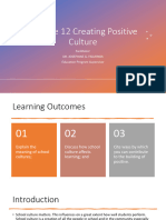 Module 12 1creating Postive School Culture