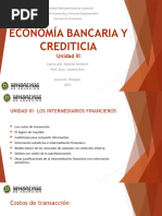 Economía Bancaria y Crediticia - Unidad III