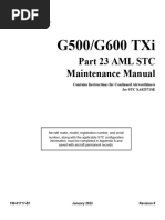 G500/G600 Txi: Part 23 Aml STC Maintenance Manual