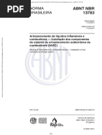 NBR 13783 - 2014 - Instalação Dos Componentes Do Sistema de Armazenamento Subterrâneo de Combustíveis (SASC)