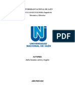 Universidad Nacional de Jaén Ingeniería Mecánica y Eléctrica