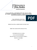 Evaluación de La Integridad Mecánica de Una Línea de Tubería Con Pérdida de Metal, A Través Del Uso Del Método de Elementos Finitos