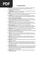 VOCABULARIO T2 Geografía 2º Bach