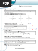 CHP 8: Repère Et Coordonnées