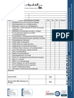 Scissor Lift Inspection Checklist