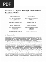 Space Filling Curves Versus Random Walks