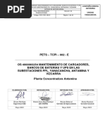 2.3 PETS-Mantenimiento de Cargadores, Banco de Baterías y UPS OS 4000003254