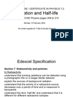 IGCSE 72 Radiation&HalfLife