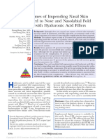 Clinical Outcomes of Impending Nasal Skin Necrosis Related To Nose and Nasolabial Fold Augmentation With Hyaluronic Acid Fillers