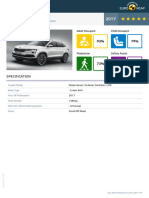 Euroncap 2017 Skoda Karoq Datasheet