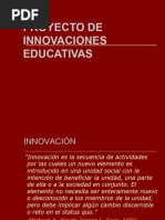 Proyectos de Innovación