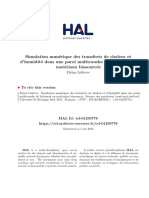 Simulation Num Erique Des Transferts de Chaleur Et D'humidit e Dans Une Paroi Multicouche de B Atiment en Mat Eriaux Biosourc Es