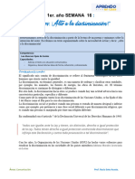 1 - Semana 16 - Alto A La Discriminacion