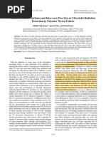 Effects of Fabric Thickness and Inter-Yarn Pore Size On Ultraviolet Radiation Protection by Polyester Woven Fabrics